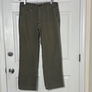 MASON’S Classic Olive Green Italian Chino Pants Cotton Linen Blend Sz 50 / 34